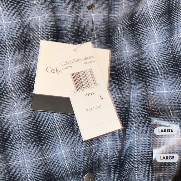 Calvin Klein Jeans Men's Brushed Check Shirt - Picture 3 of 5